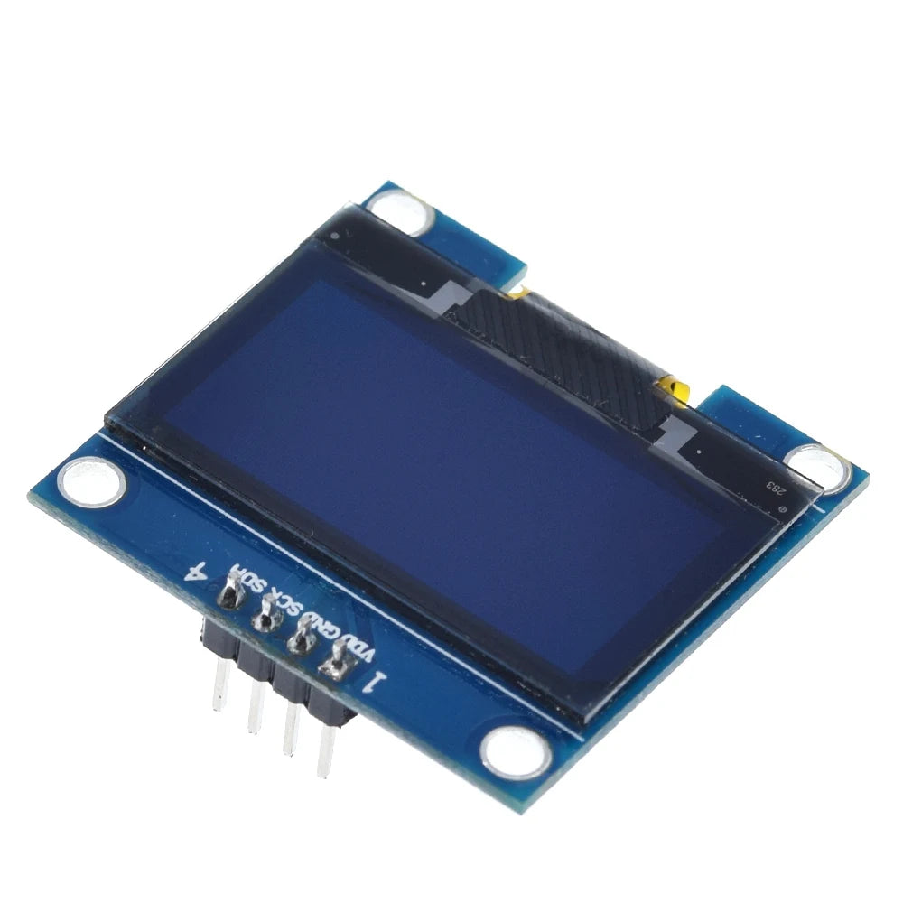 1.3-inch LCD Screen Suitable For DIY Desktop Robot Screen Blue and White I2C IIC Communication 12864 OLED Display Module 4-pin
