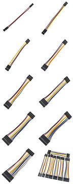 10PCS 2.54mm Dupont Line 2/3/4/5/6/7/8/9/10Pin Female Connector with Wire 10cm 20cm 30cm Single/Double Head Jumper Cable For PCB