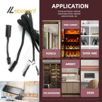 DC 12V 24V 5A LED Cabinet Sensor Switch Door Control/PIR Motion/Hand Sweep/Touch Activated for Wardrobe Closet Under Strip Light