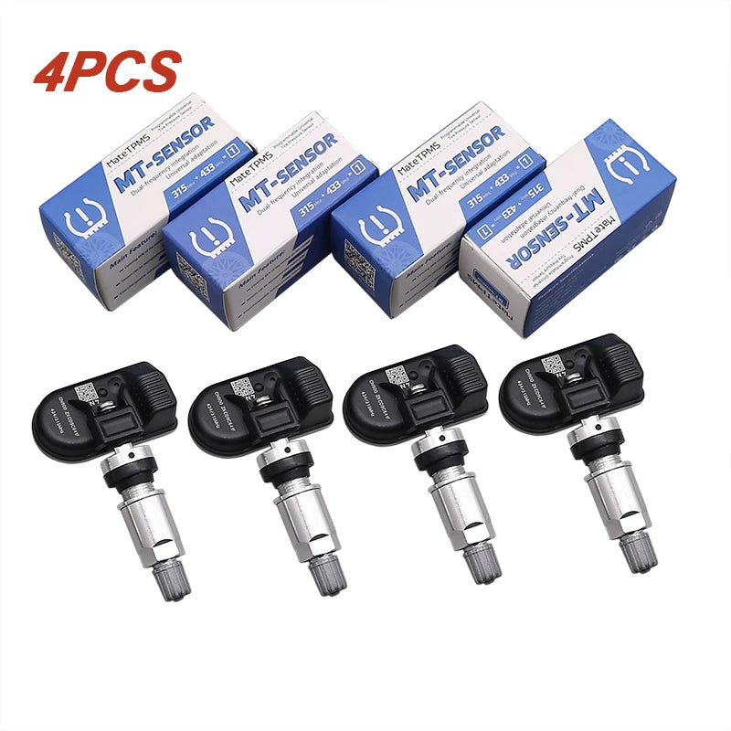 Programmable TPMS Sensors 2 in 1 433MHz+315MHz Support Programming With CELL PHONE Tire Pressure Monitor System