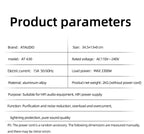 ATAUDIO HIFI Audio Noise AC Power Filter Power Conditioner Power Purifier Surge Protection with US Outlets Power Strip
