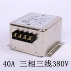 Power EMI Filter CW12B-40A/30A/20A/10A-R Three-phase Three-wire 380V Terminal Block Power Purifier