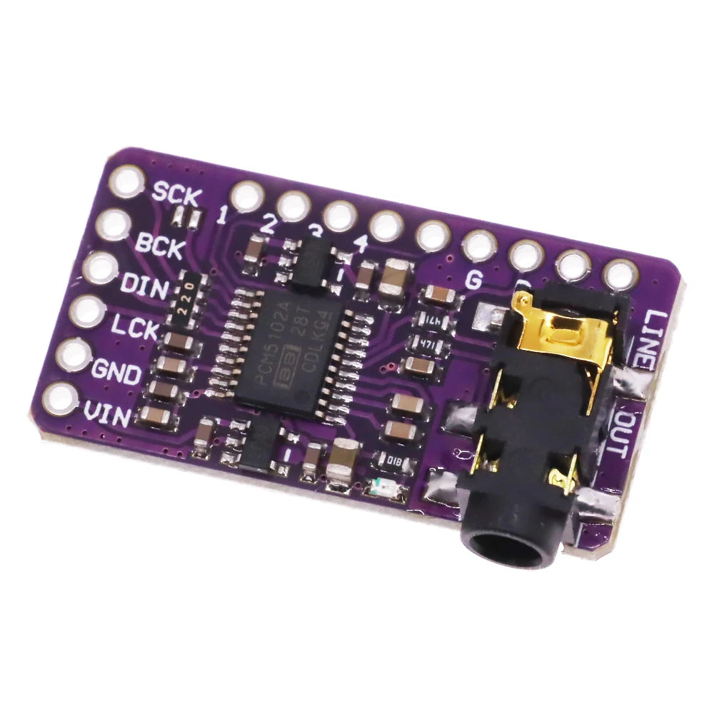 Interface I2S PCM5102 DAC Decoder GY-PCM5102 I2S Player Module For Raspberry Pi PHAT Format Board Digital PCM5102A Audio Board