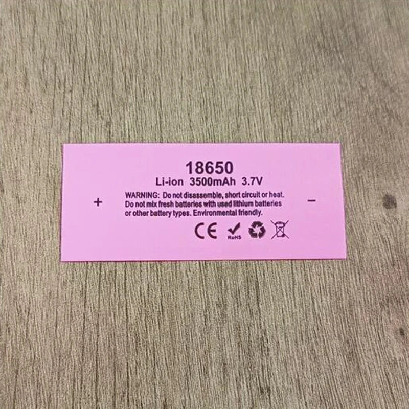 18650 Battery Packaging PVC Heat Shrinkable Film Lithium Battery Insulation Sleeve Shrink Skin Packaging Tube Packaging