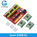 CNC Shield v4 Engraving Machine / 3D Printer / + 3pcs A4988 / DRV8825 / AT2100 Stepper Motor Driver for Arduino