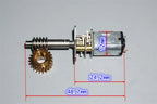 3v 6v DC N20 Mini Micro Metal Gear Motor 3mm Shaft Worm Gear Reduction Motor Model Aircraft Folding Landing