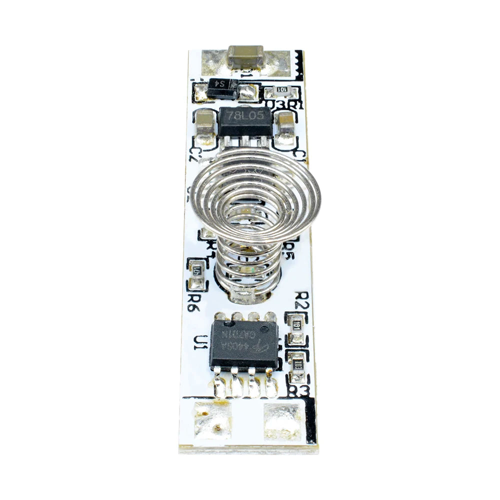 DC 12V 30W 3A Capacitive Touch Sensor Switch Coil Spring Switch LED Dimmer Control Switch 9-24V for Smart Home LED Light Strip