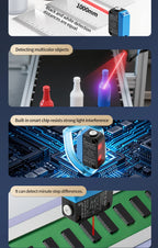 ZHICAN ZC3E Long Range Photoelectric Sensor 2m Diffuse Reflective Switch NPN NO 24V DC Object Detection