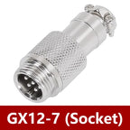 5/20PCS GX12 Connector 2/3/4/5/6/7 Pin Aviation Socket  Plug Docking Connector Male  Female Circular Connector 12mm