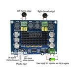 2*120W TPA3116D2 Digital Audio High Power Amplifier Board Dual Channel Stereo Class D Audio Power Amplifier Module DC 12V 24V