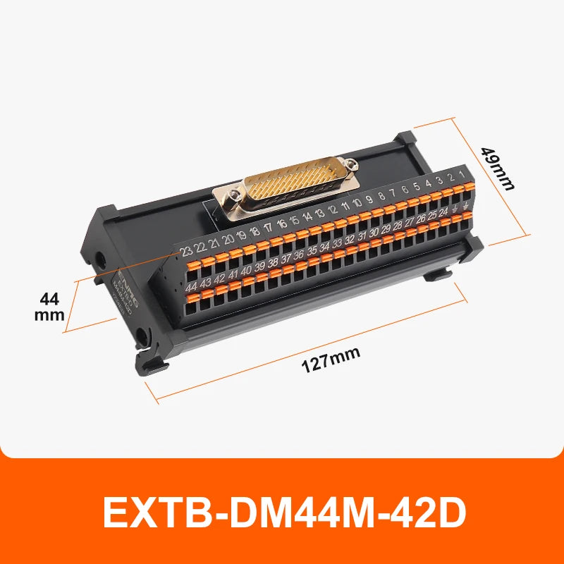 ENMG Direct Insertion 8A 300V DB9 Serial Terminal Block 9 pole 15db25 37 44 50 78 pin male female terminal block rail type D-SUB