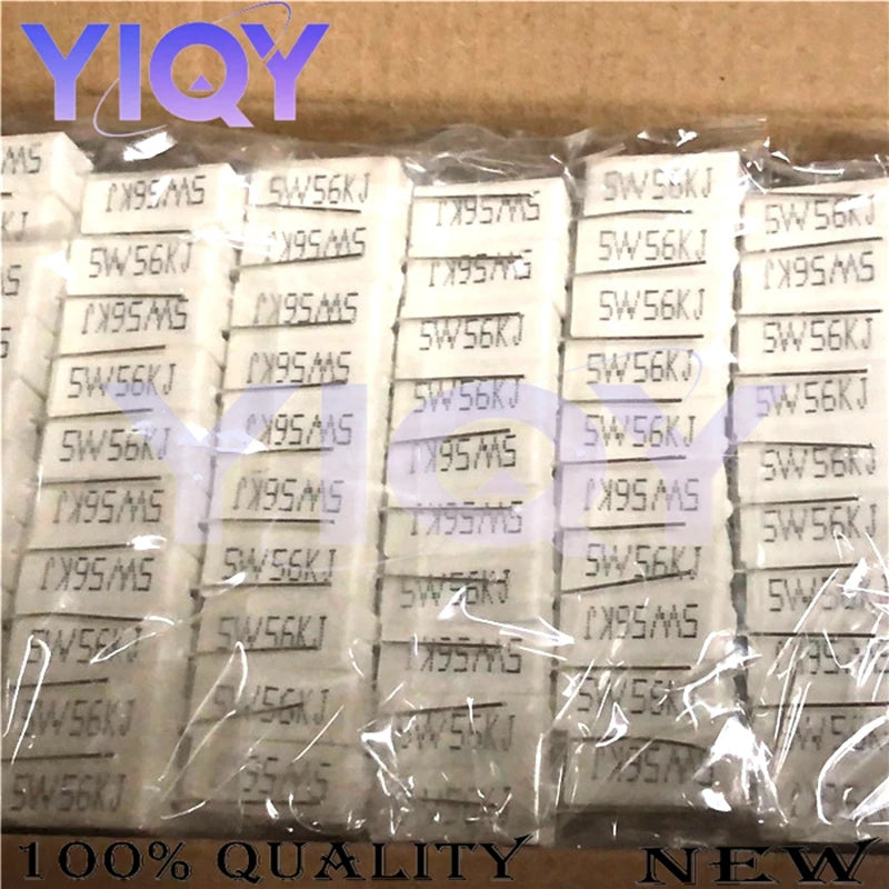 10PCS 5W 5% Cement Resistor Power Resistance 0.1R-100K 0R47 1K 10K 1R 5R 5R1 4.3R 4.7R 5R 5.1R 43R 68K 51R 470R 510R 100K ohm