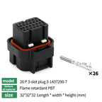 1/10/50 PCS 26/34pin AMP Waterproof Automobile Connector PCB To Board ECU Plug Domestic Needle Bender 6437288-3 4-1437290-0