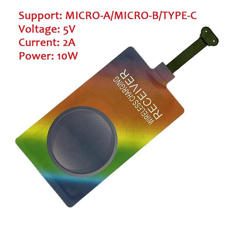 10W 5V 2A Wireless Charging Receiver Module Universal Port For Android Qtandard Easy Install Easy To Use (Type-C)