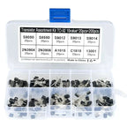 10Value 200PCS Transistor Assortment Kit S8050 S8550 2N2222 2N2907 BC337 BC327 BC517 BC556 2N3904 2N3906 A1015 C1815 Wit Box