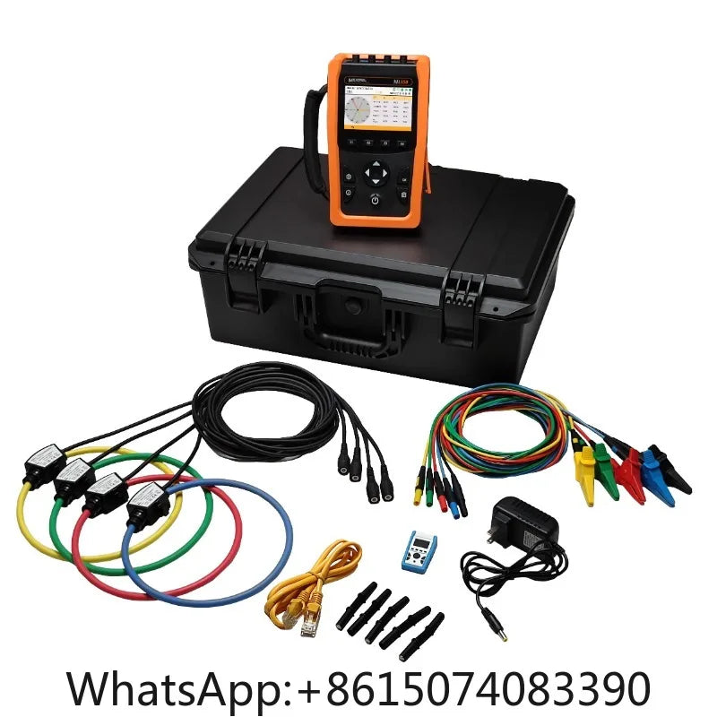 MEATROL ME440 Handheld Power Quality Analyzer, 1000A Rogowski Coil Three Phase Energy Meter Portable Power Data Logger