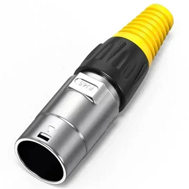 1pc RJ45 Male Aviation Plug Waterproof Connector Network Adapter Ethernet Network Converter Panel Mount Straight Adapter