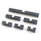 10pcs DC3 1.27/2.0/2.54mm DIP Straight RA Right Angle SMT Double Row 6/8/10/20/30/40/50P ISP Male Pin IDC JTAG Socket Box Header