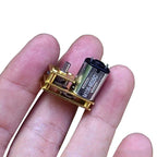 Mini 7-Type N20 Full Metal Gear Motor DC 6V-12V 60RPM Slow Speed Inverted Shaft Micro Gearbox Gear Reducer Motor DIY Robot Toy