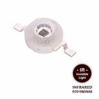 10pcs 3W Infrared 680nm 740nm 760nm 800nm 850nm 880nm 900nm 940nm 980nm 1000nm IR LED Chip For CCTV Camera Night Vision Lighting