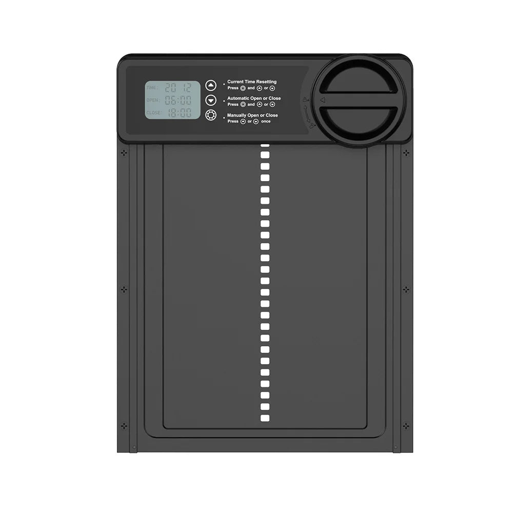 Upgraded 2nd Gen Automatic Pet Door Smart Timer Lift For Dogs Cats Cold Resistant Durable Pet House
