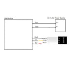 8 DS18B20 Temperature Acquisition Module / RS485 MODBUS RTU Communication Replace WP3066ADAM