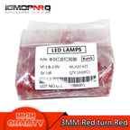SAMIROB 1000pcs blue green red yellow white 3mm led light-emitting diodes Diffused
