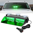 Nilight Bright LED Strobe Lights , Car Windshield Warning Flash Light with Suction Cups, Hazard Safety Lamp for Truck