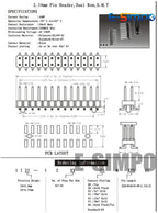 10pcs 2.54mm SMD SMT Double Row 2*3/4/5/6/7/8/10/12/15/20/40P Rohs Gold-plated Vertical PCB Surface Mount Male Pin Header Strip