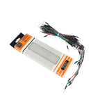 Solderless Breadboard Kit 830 Point 400 Point MB-102 HW-131 Power Module 3.3V 5V 65PCS Jumper Wire Set for Arduino Raspberry Pi
