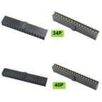 10pcs 2.54mm Pitch Female Header Strip 6/10/14/16/20/26/34/40/50 Pin Dual Straight DIP Polarizing Key Connector 6P 10P 40P 50P