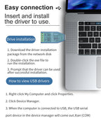 Industrial USB To RS485 Converter Upgrade Protection RS232 Converter Compatibility V2.0 Standard RS-485 A Connector Board Module