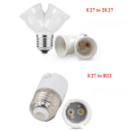 4PCS E27 E14 GU10 G9 E12 B22 Fireproof LED CFL Lamp Holder Converter Light Socket Bulb Base Spliter Extension Adapter