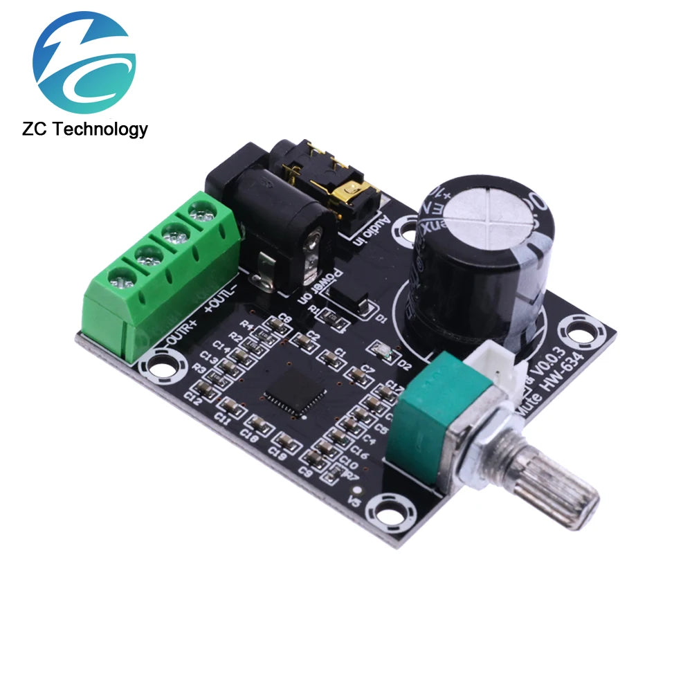 DC7.5-15V XH-M120 PAM8610 Audio Stereo Amplifier Module 15W +15W Digital 2 Channel Class D Amplifier Board With Volume Control