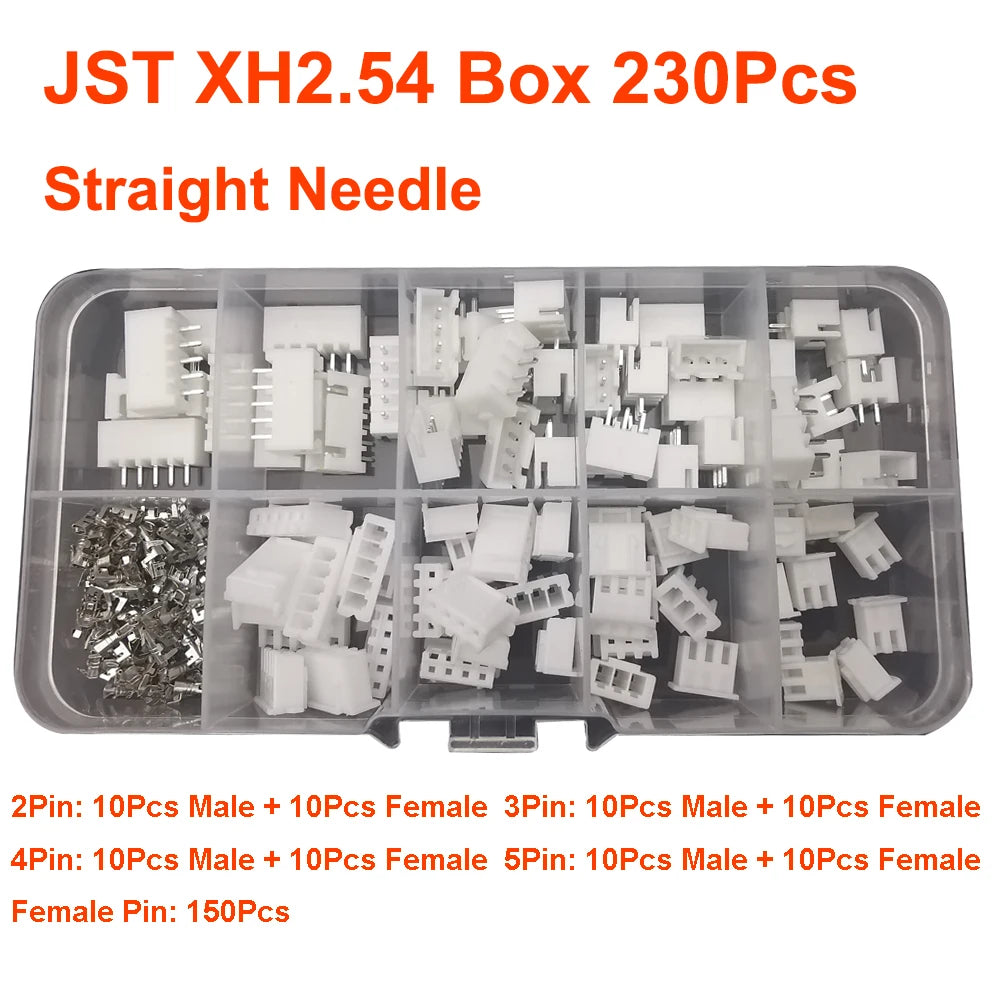 JST Box SH1.0/MX1.25/PH2.0/XH2.54/VH3.96/SM2.54/SYP Pitch Connector Terminal Kit SMD/Straight/Right Angle Type DIY
