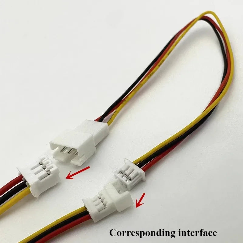 1/5/10/30/50Pcs/lot MX1.25mm Male to PH2.0mm Female 2P 3P 4P terminal wire 15cm 28AWG Children's toy cable JST MX1.25 PH2.0