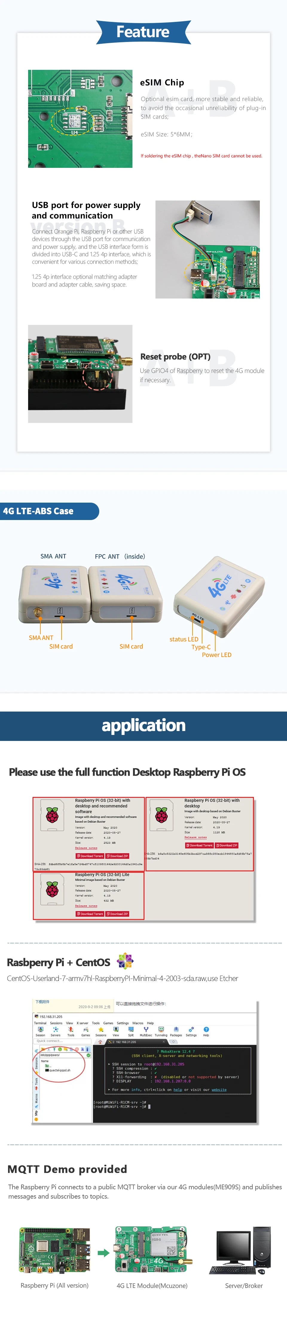 Quectel EG25-G Global BAND 4G LTE WCDMA GSM GPRS, for Raspberry Pi Rockchip ARM Android Linux Wince Windows  Quectel EG25
