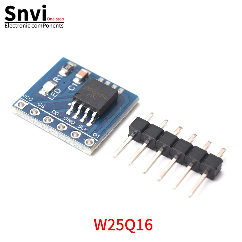 Snvi W25Q80 W25Q16 W25Q32 W25Q64 W25Q128 Large Capacity FLASH Storage Module SPI Interface BV FV STM32 Code