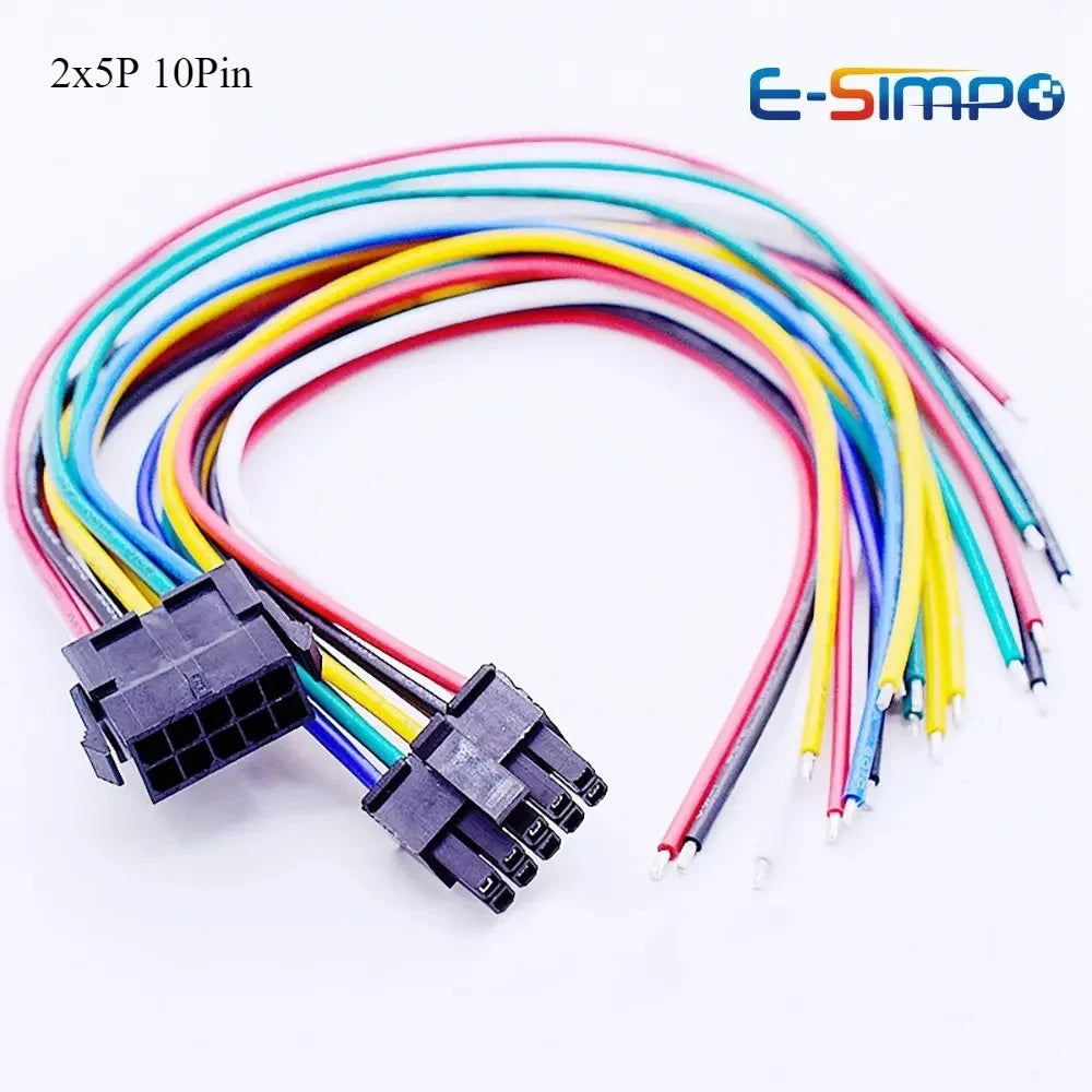 10PCS Molex 3.0mm 20cm 20AWG Double Row Micro 5557 5559-3.0 Male Female Air Docking Electronic Cable 43025 43020 Terminal Wire