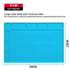 Anti-static ESD Soldering Silicone Mat Heat-Resistant Work Pad For Soldering Iron Soldering Station Repair Desoldering Platform