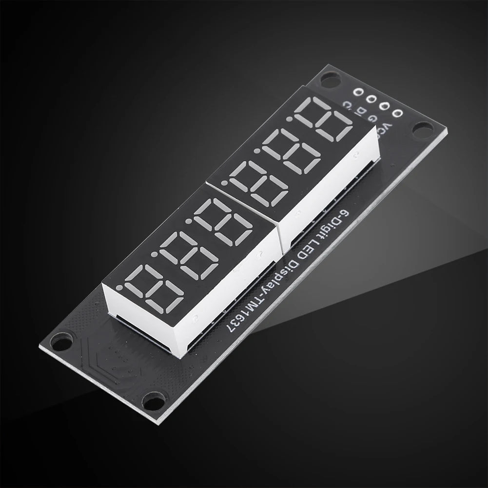 0.36 Inch Digital LED Indicator Tube TM1637 LED Digital Tube Display Control Module 6-Digit 7-Segment 5V