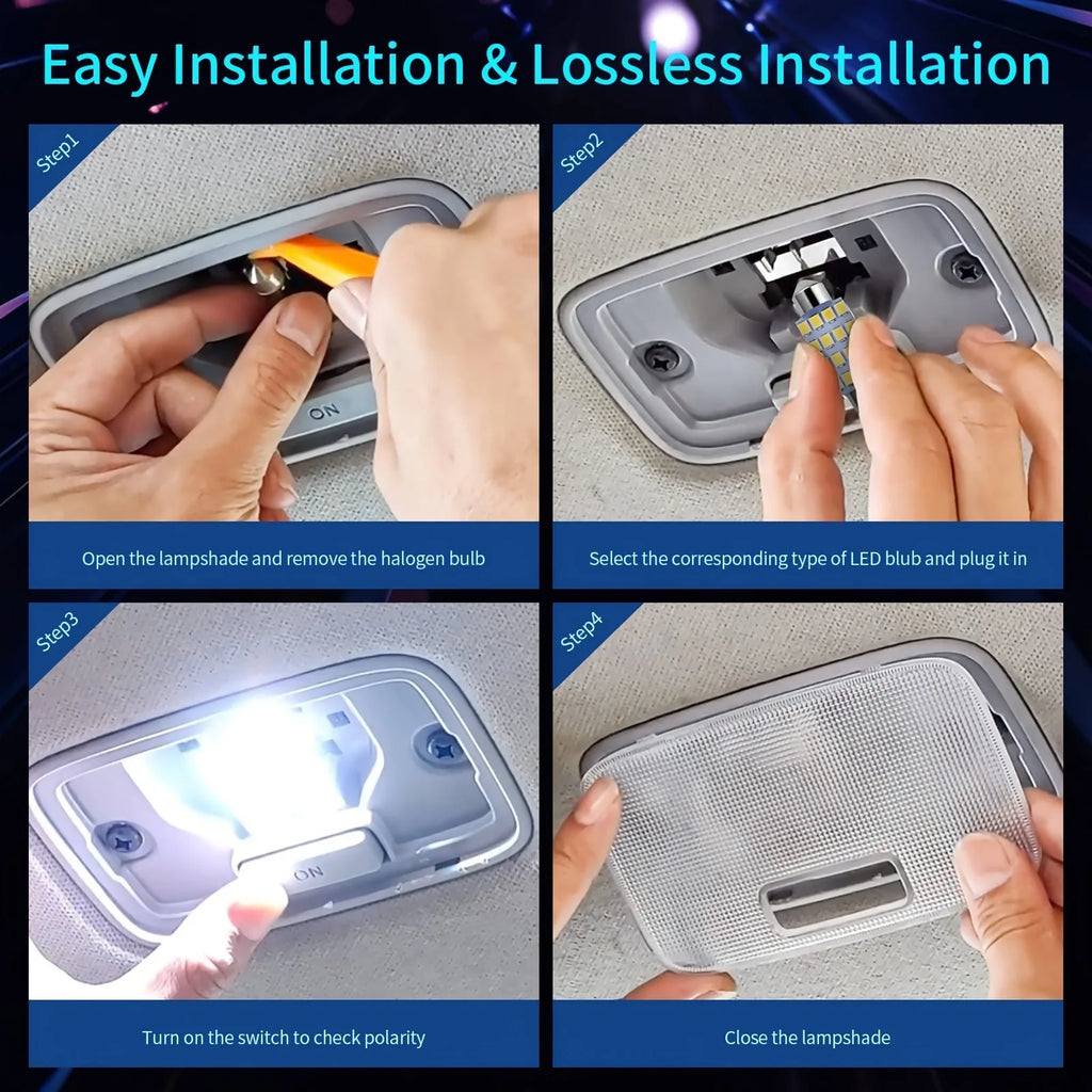42Pcs T10 5050 Car LED Light Bulb Interior Dome Trunk License Plate Lamps Kit White for Bmw E53 E60 E90 LED Lamp