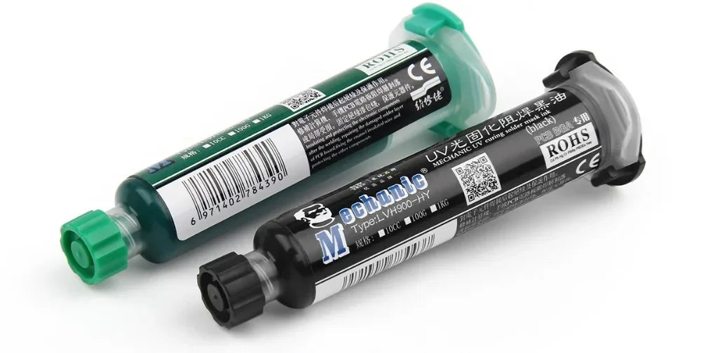 MECHANIC 6 Colors 10ml UV Curing Solder Mask Ink for PCB BGA Circuit Board Insulating Protect Soldering Paste Flux Oil Mechanic
