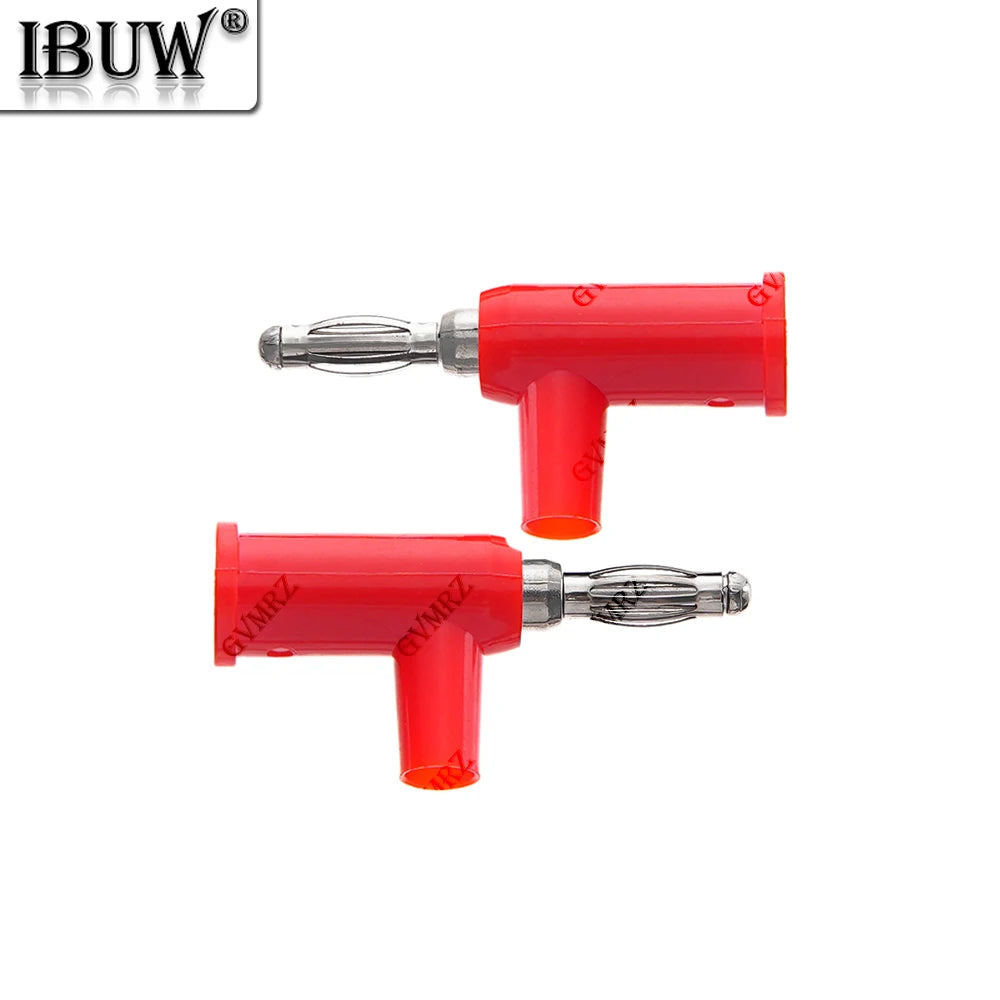 5PCS 4MM Blue Yellow Banana Plug Stackable Screw Type Without Welding Audio Multimeter Pen Plug Connector Pure Copper Red Green