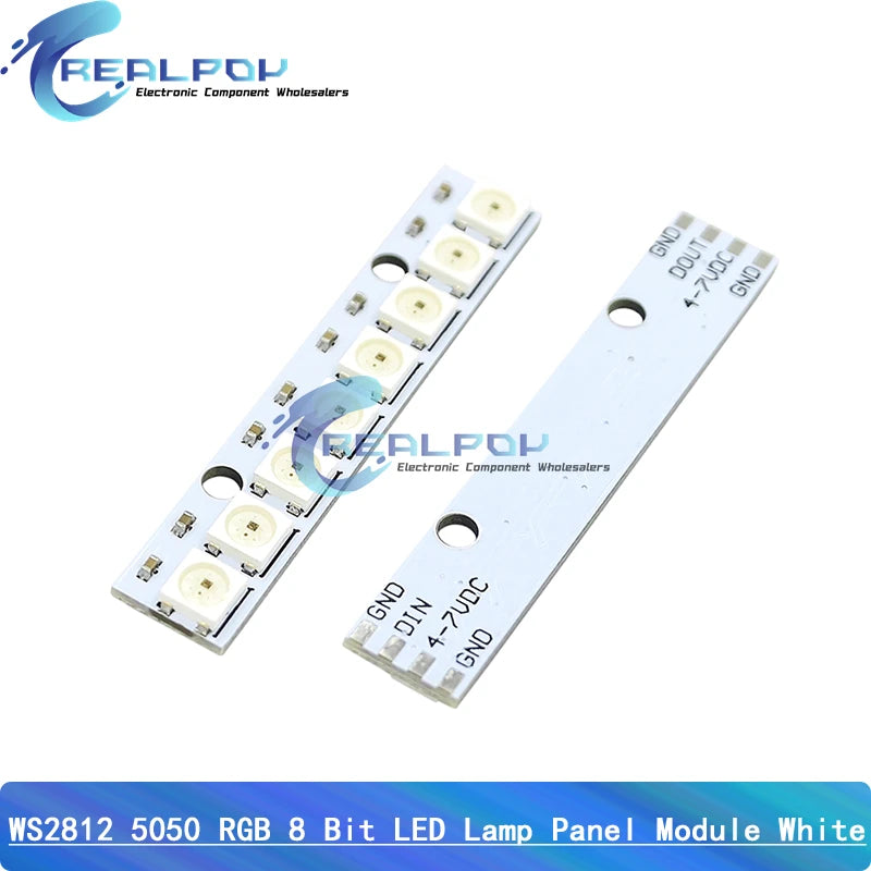 5V 8Bit 12Bit 16Bit 32Bit 64 Bits WS2812 5050 RGB LED Ring Lamp Light + Integrated Drivers For Arduino Diy ESP8266 WS2812
