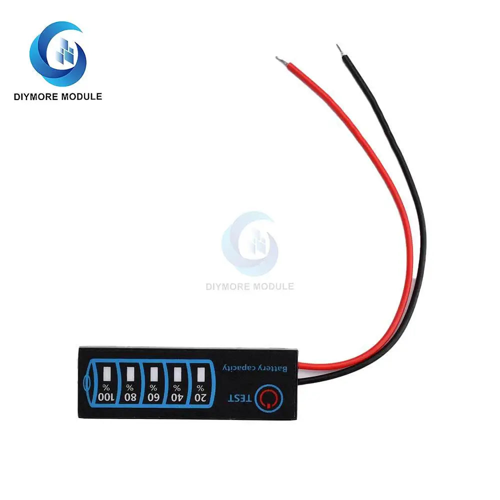 DC 7-55V 1-8S 4165 LED Indicator Voltage Charge Indicator Acid Battery Lithium Battery Universal Battery Charge Indicator Panel