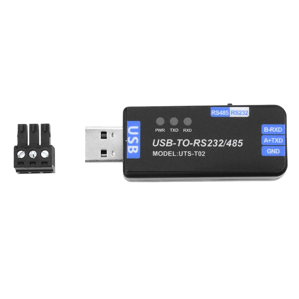 USB-to-RS485/RS232 Communication Module, Bidirectional Half-Duplex Serial Port Converter Communication Module, USB Interface