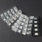 60pcs Socket Connector 5Pin Micro USB Socket Connectors Assortment Set 12 Models SMD DIP Electronics Kit