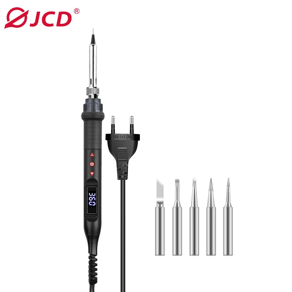 JCD 908U 80W Soldering iron Set kit LCD display Adjustable temperature portable Soldering iron 220V/110V Welding Repair Tools