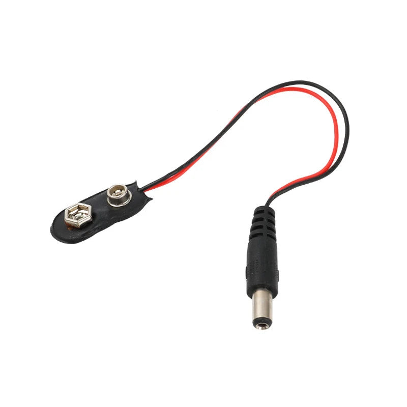 5/10PC Experimental 9V Battery Snap Power Cable to DC 9V Clip Male Line Battery Adapter For Arduino Uno R3 DIY Jack Connector